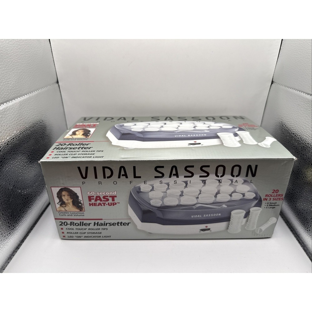 Vidal Sassoon VS372 Professional 20 Roller Hairsetter 60 Sec Fast Heat Curlers